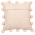 Cream Pom Poms on Cream - Hand Felted Wool Pillow - 20" - ARCADIA HOME